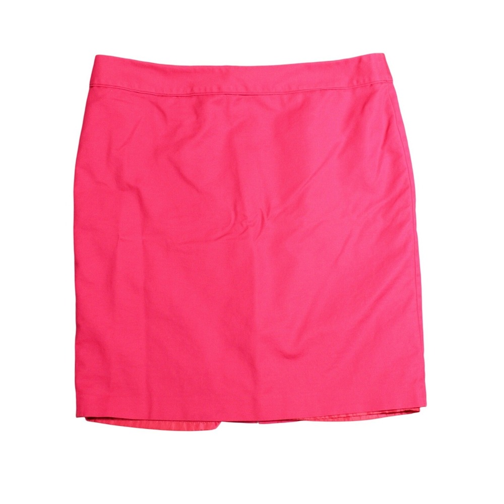 Liz Claiborne Womens Hot Pink Stretch Cotton Blend Pencil Skirt Size 18